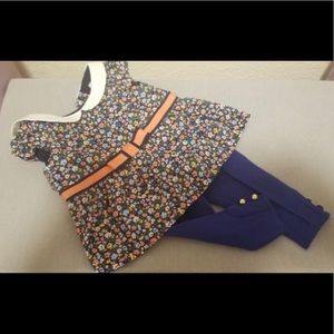 Janie & Jack Floral Top and Leggings